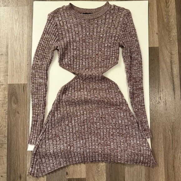 Forever 21 Cutout Sweater/Knitted Mini Dress Small - Picture 2 of 5